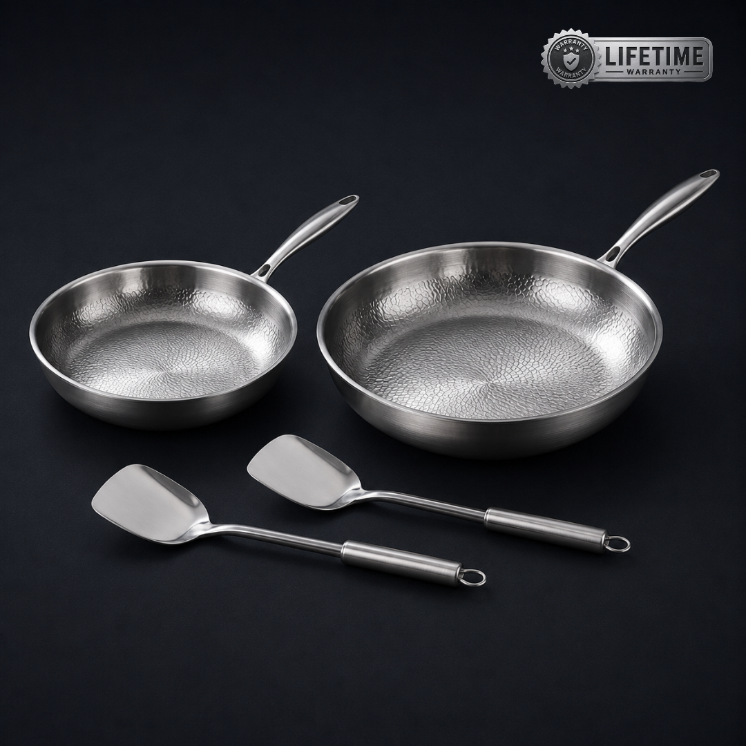 Titanium Hammered Pan Pro Duo Set