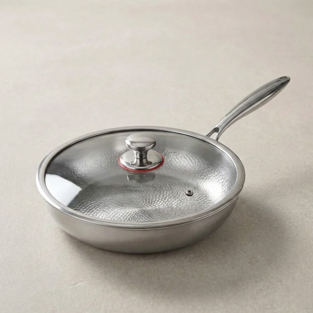 Titanium Hammered Pan + spatula