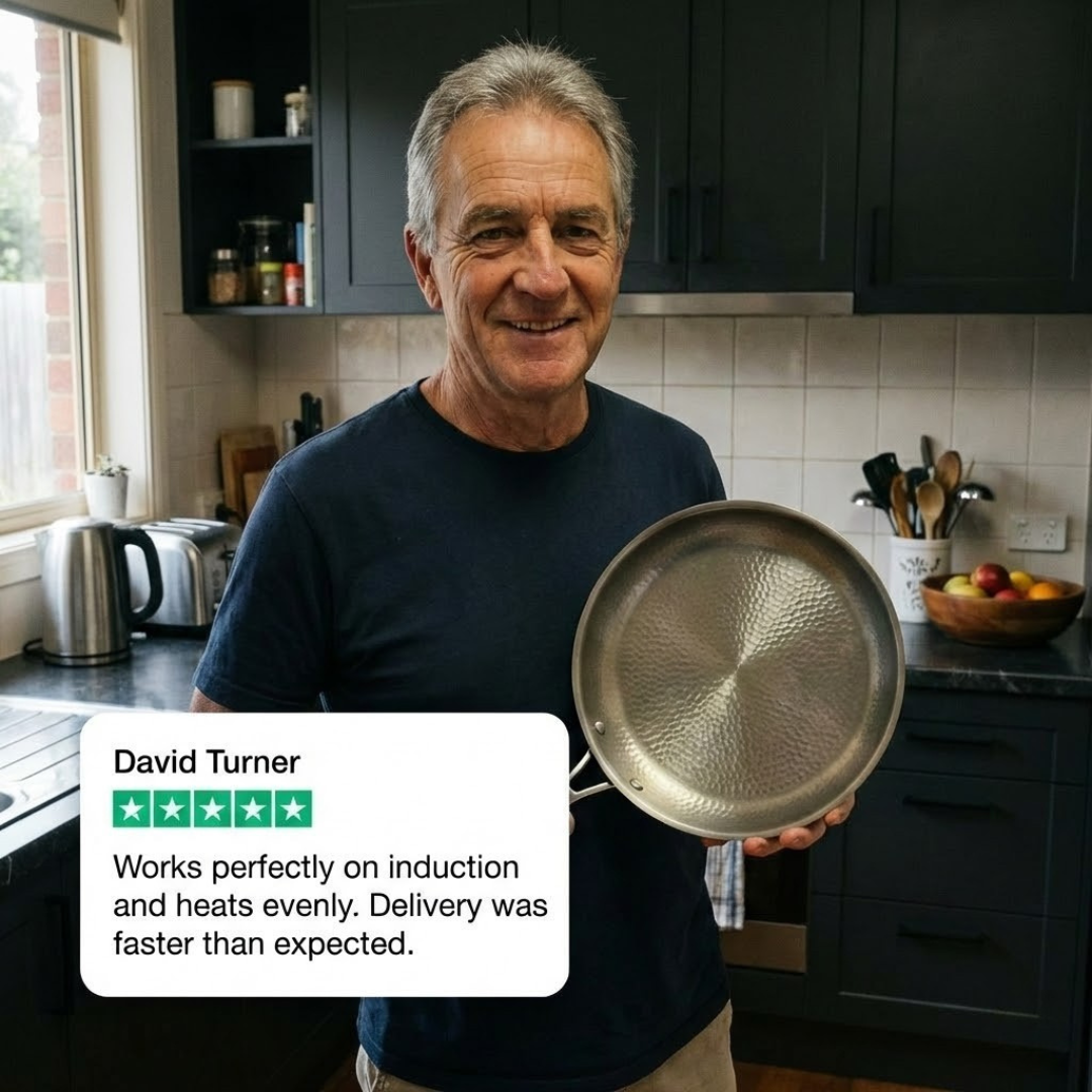 Titanium Hammered High Pan