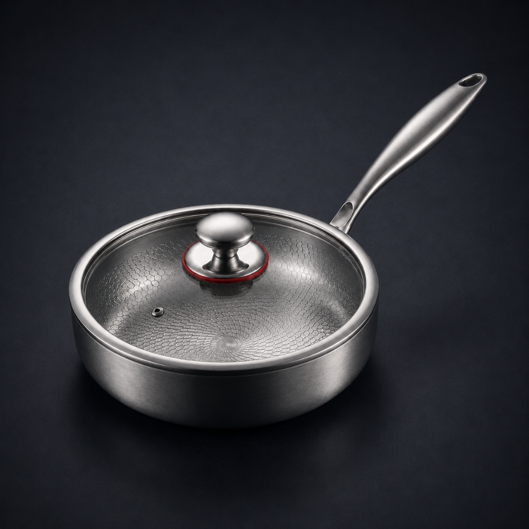 Titanium Hammered High Pan